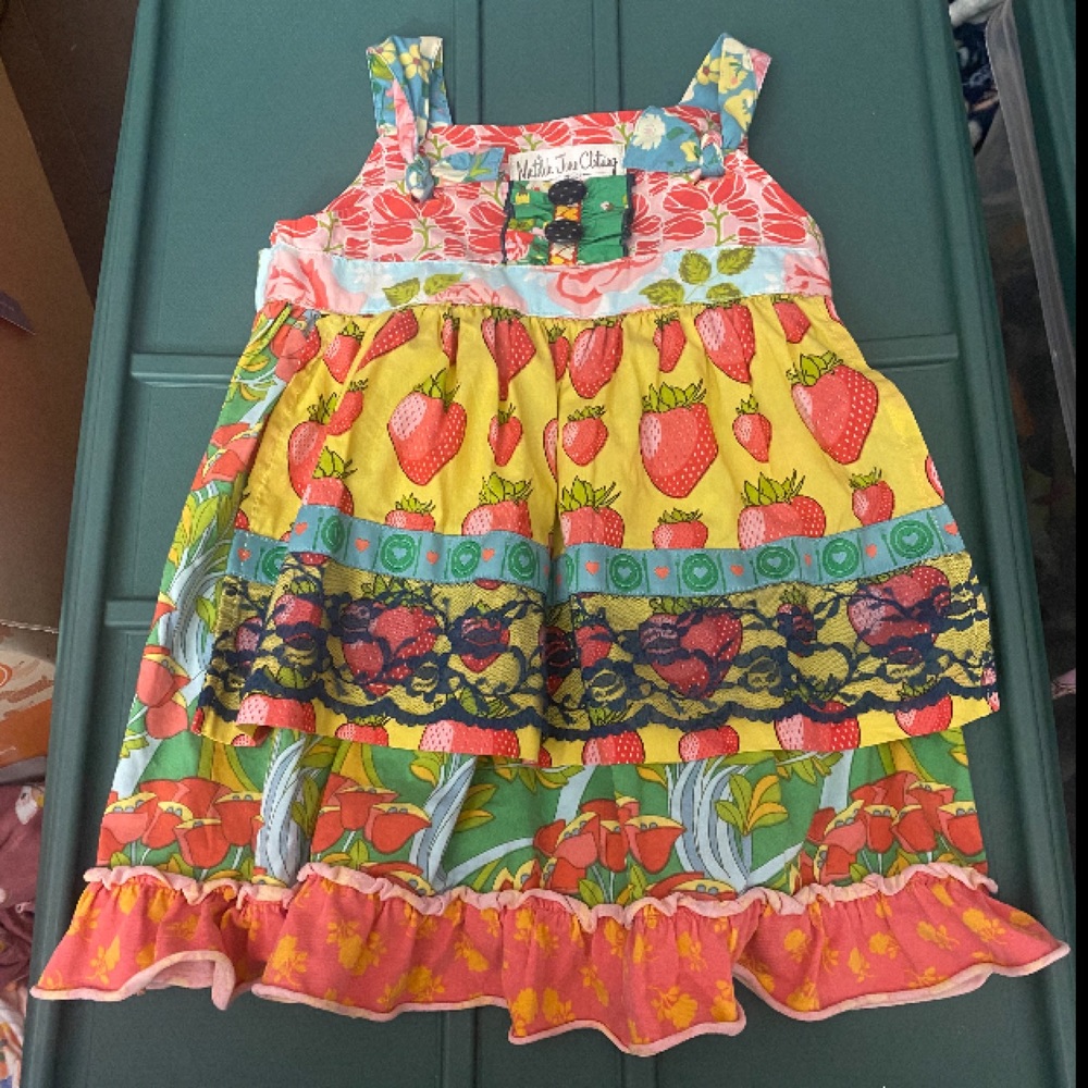 Matilda Jane Good Harts Strawberry Fields April Twirl Dress